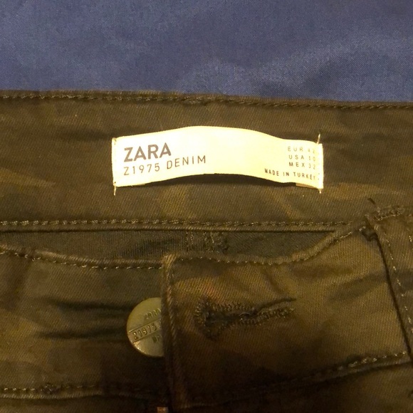 Used army fatigue Zara skinny pants sz10